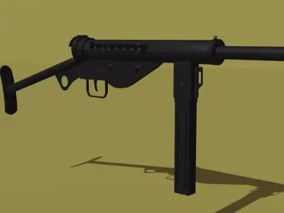 MP-3008 3D model Game ready asset Free low-poly 3D model