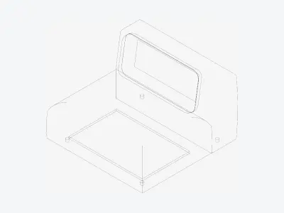 Seat - Sofa - Simplicity - Single - No Arm Low-poly 3D model