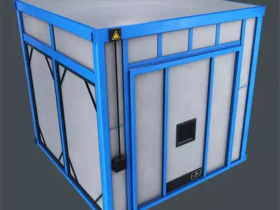 Industrial Oven Game Ready Low-poly 3D model