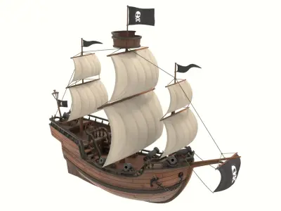  Cartoon Galleon 