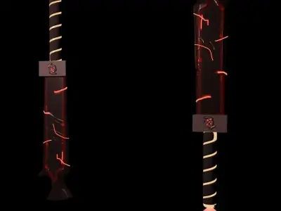 Stylized sword Low-poly 3D model