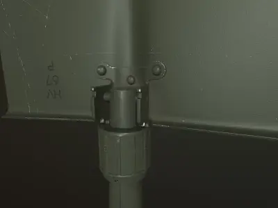 Military Shovel Low-poly 3D model