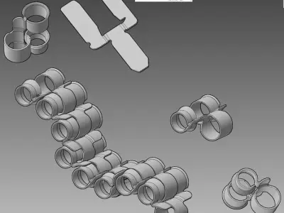 metallic belt caliber 30 m1 braz  Autodesk Inventor  Fusion 2013 Free 3D model