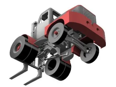 RC FORKLIFT LVOV AP 4045 scale 10 3D print model