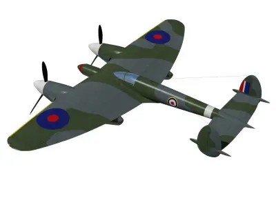 Miles M22 3D model