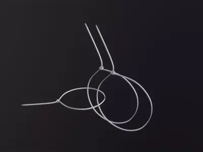 Zip Ties 3D Model Low-poly 3D model