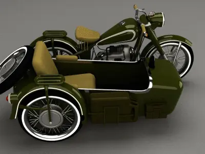 basket motorcycle 3D model