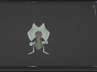 Malpod Lizard Low-poly 3D model