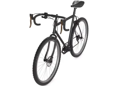 Traditional Road Bike 3D model get