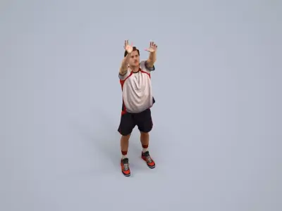 00560Jason004 - Adult Caucasian man exercising in athletic wear 3D model