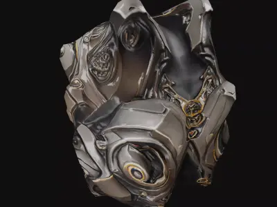 Steampunk Drone Low-poly 3D model