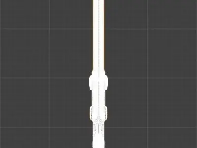 sci-fi Low poly Sword Low poly Katana Low-poly 3D model