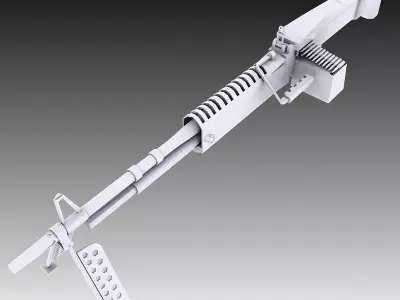M60 Machine Gun 3D model shop