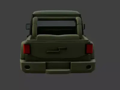 Jeep body No Tyre 3D model