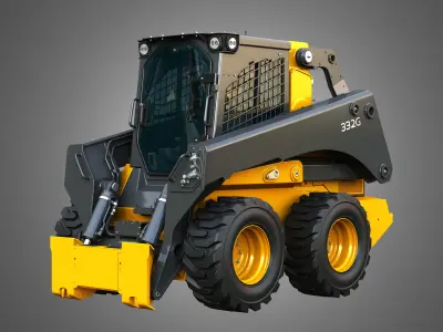 332G Skid Steer Loader - Bucket 3D model