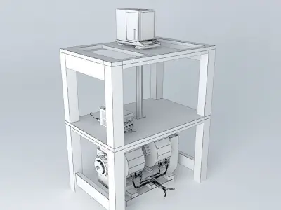 Gouy with power supply and scale Free 3D model
