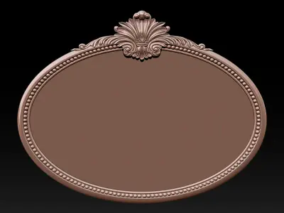 Classic Carved Mirror Frame 3D print model