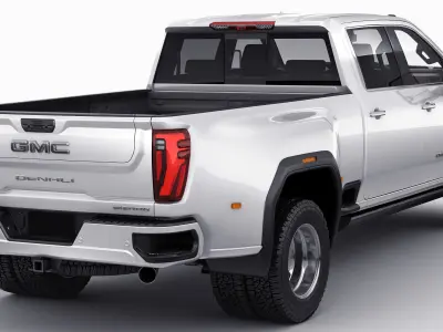 Pick-up Sierra 3500HD Dually Denali Ultimate 2024 3D model