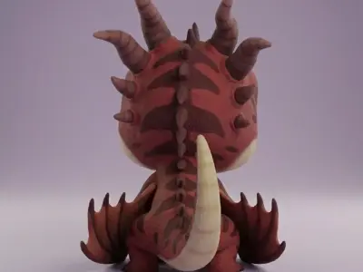 Broken Hook Monstrous Nightmare Kawaii Chibi 3D Stl Figure 3D print model
