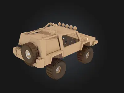 Desert Rover  Conquer the Sands in Style 3D model