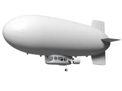 Airship 3D model purchase