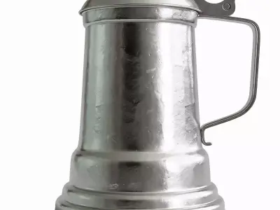 Silver Beer Tankard 3D model