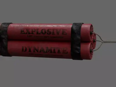 Dynamite Low-poly 3D model