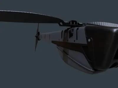 Black Hornet Military Drone Pbr 3D model