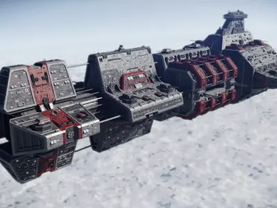 Bullnoir Battlecruiser 3D model