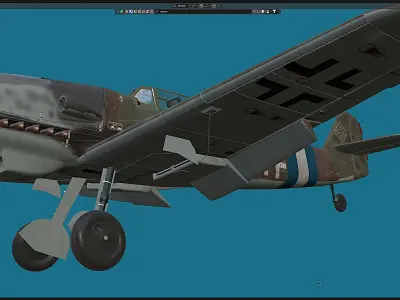 Me-109 G-10 Free 3D model