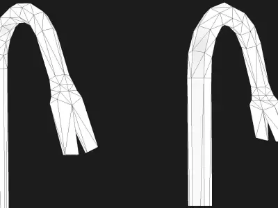 Crowbar PBR pair of swords Low-poly 3D model