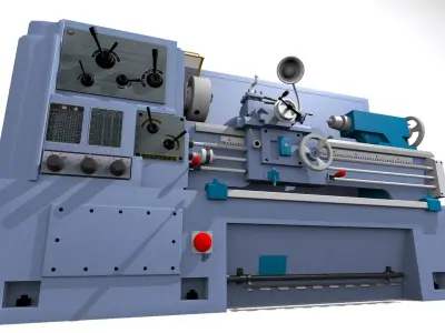 Lathe machine 3D model purchase