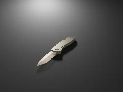 Tactical Smith And Wesson Knives pack Low-poly 3D model