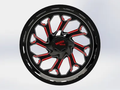 Cast rim Moto Metal-MO999 3D model