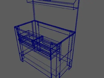 workbench Low-poly 3D model shop