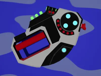 Space cannon Duck 3D model
