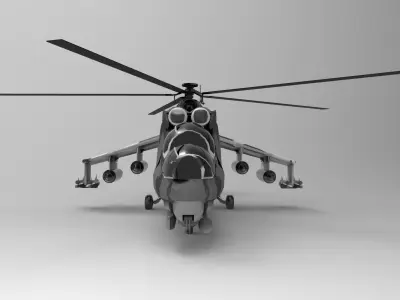 MIL 24 camouflage 3D model