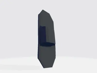 Belt Knife Holder Low-poly 3D model