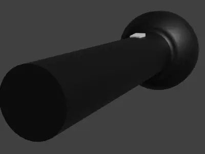 Flashlight Low-poly 3D model 18