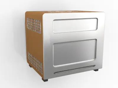 XL26QT AirFryer Stainless 3D model
