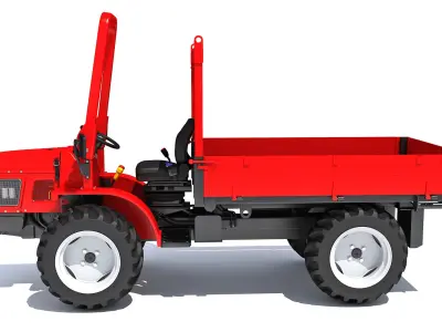  Compact Farm Transporter Tractor Trailer 