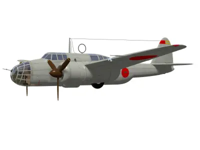 kawasaki Ki48 Lily 3D model buy