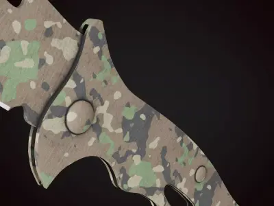 Knife 3 C Low-poly 3D model
