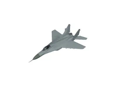 MiG-29S fighter jet Low-poly 3D model