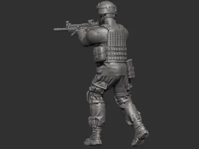USA modern Soldier  3D print model