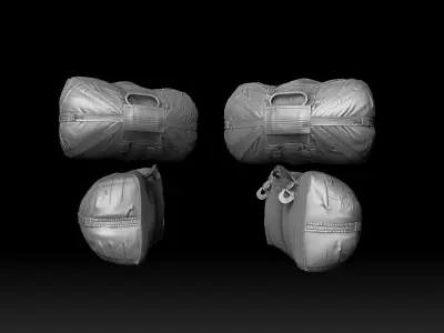 Reserve military parachute 3D print model