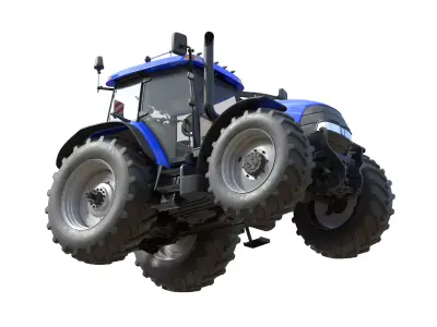 Case IH MXM 190 Tractor Low-poly 3D model