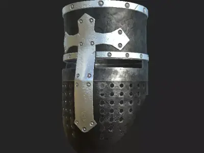 knight helmet Free low-poly 3D model