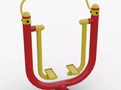 Outdoor fitness Equipment Exercise Single Air Walker 3D model