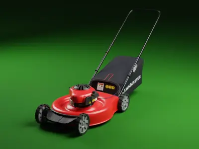 Push Lawn Mower Free 3D model